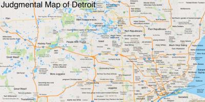 Crítico mapa Detroit