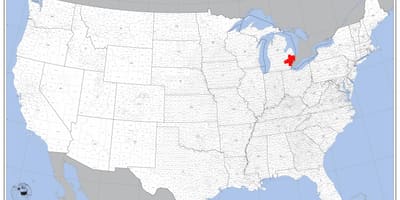 Detroit localización en mapa
