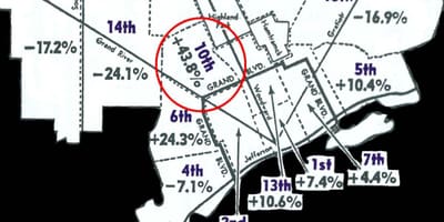 Detroit delegación mapa